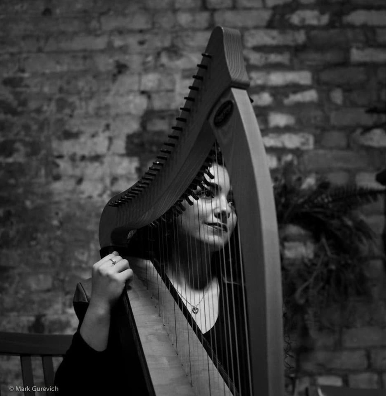Christa Dalmazio at the harp